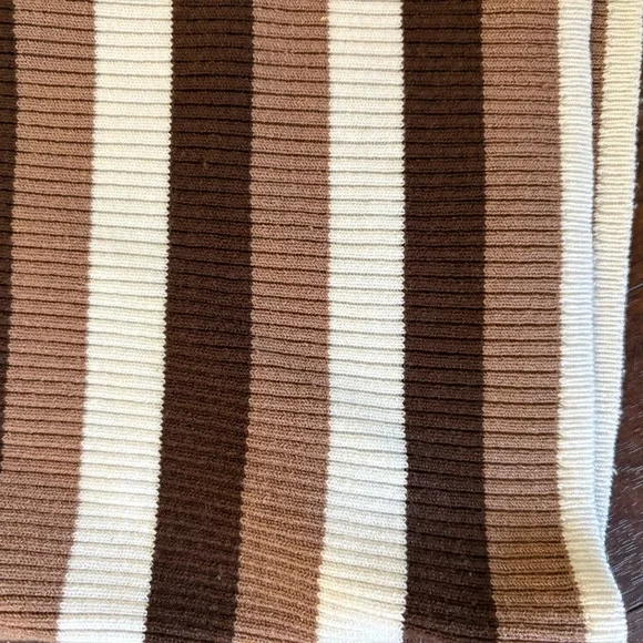 H&M Brown and White Striped halter top - Picture 3 of 8